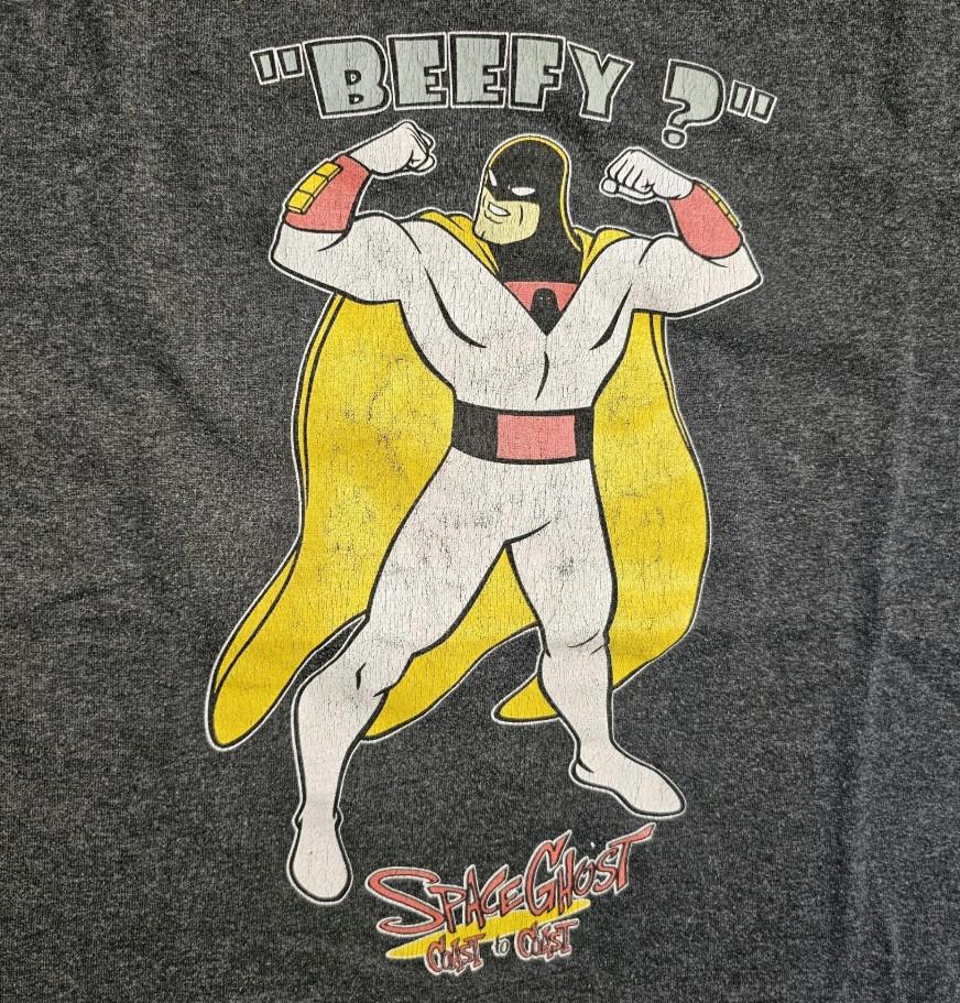 Space Ghost BEEFY Black Adult Cotton Unisex T-Shirt AN018 Unisex T-Shirt XXXL