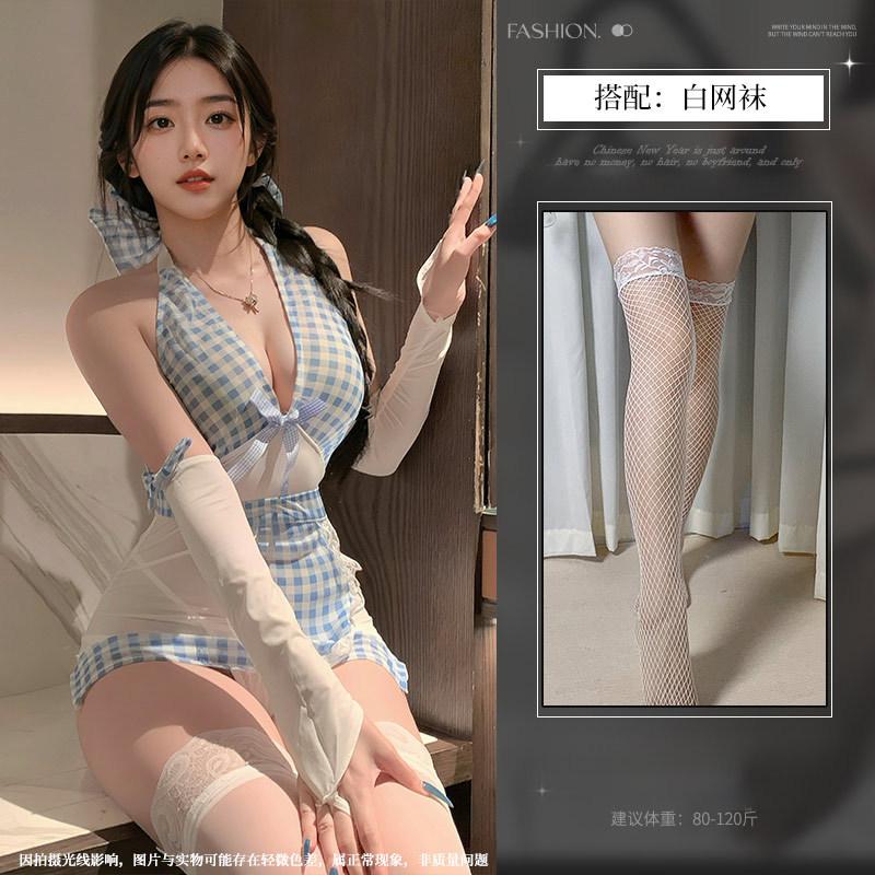 Sexy lingerie sexy cute maid gather hot maid uniform seduction qqny