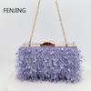 Fashion Tassel Clutch Bag Sling Shoulder Bags Handbags for Women Designer Luxury Evening Party Clutches Purse 2024 Sac A Main
