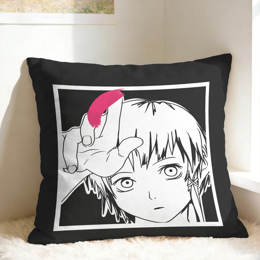 Anime Serial Experiments Lain Pillow Cover Retro Trendy Pillow Case For Sofa Home Decor Soft Cushion Cover Gift