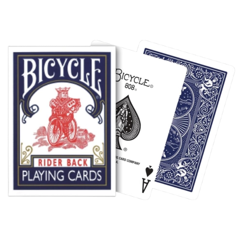Poker Size Rider Back 808 Playing Cards Set - Red & Blue