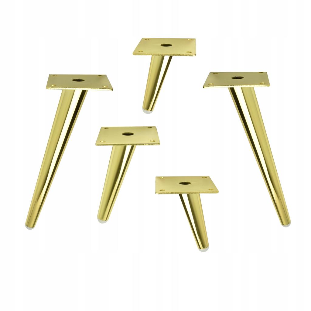 Furniture Leg Foot for Bed or Sofa, Gold Loft Style H180, Slanted, Strong, Sl012S