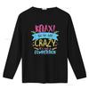 Unisexs Relax We re All Crazy It s Not A Competition Funny Sassy Mad T Shirt Black vintage Washed Unisex designer clothes Soft