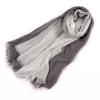 Thin Fabric Two-Color Scarf Soft Texture Soft Wrap Unisex Design Cotton Scarf  Casual Wear