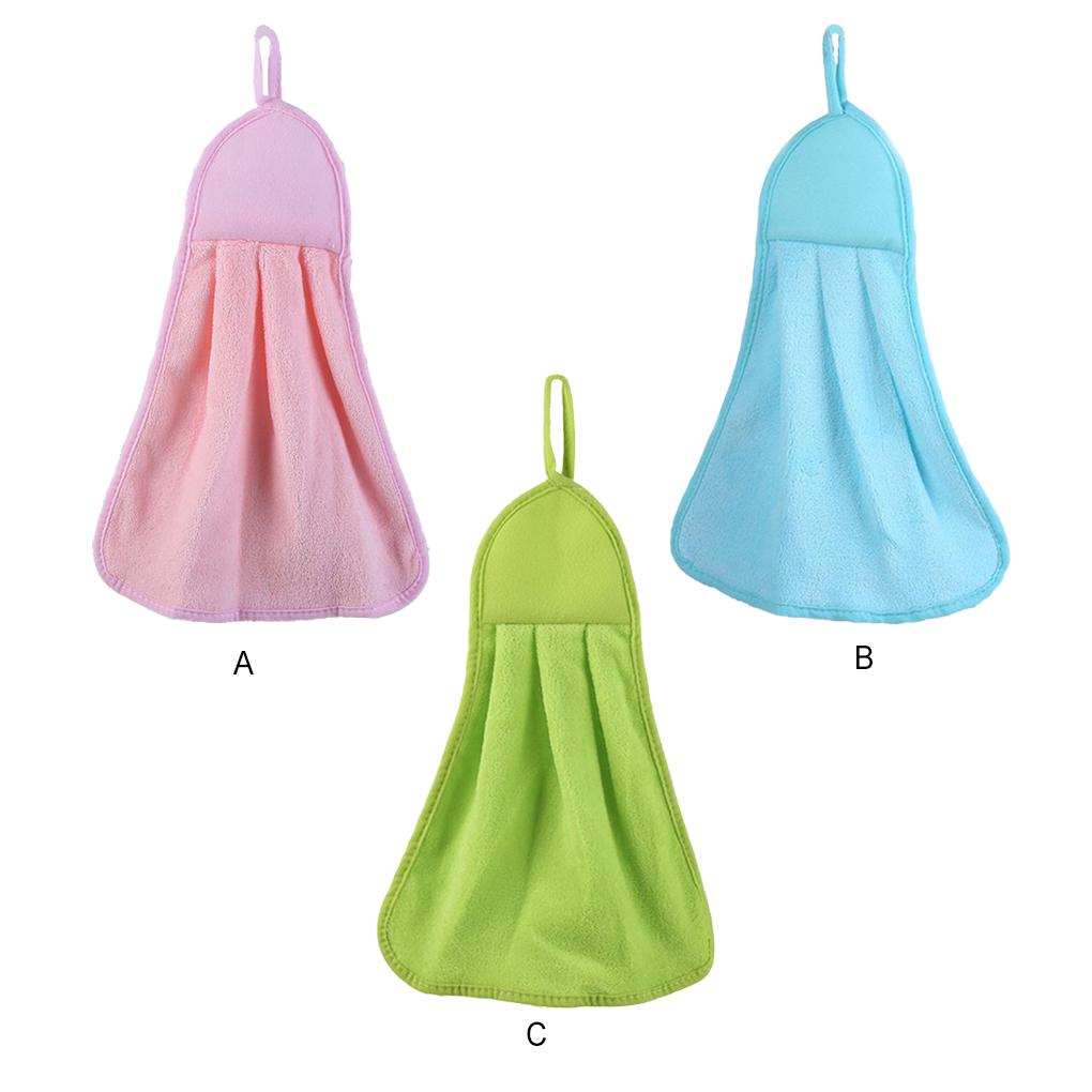 1pcs Kitchen Towel Hanging Kitchen Dish Cloths Cleaning Drying Hand Towel
