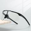Semi-rimless Goggle Men New Oversized Windproof Wrapped Round Riding Protective Shades Mirror Outdoor Cycling Sunglasses