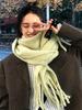 New Women Thick Shawl Wraps Scarf Winter Warm Fashion Solid Color Pashmina Scarves Long Tassel Hijab Stoles Bufanda Mujer