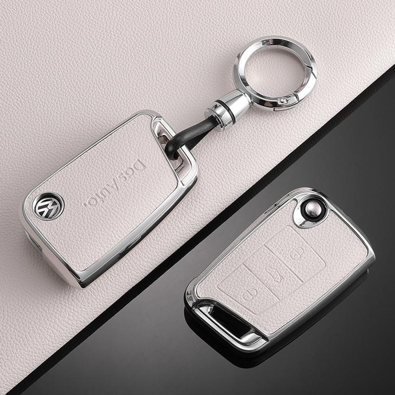 TPU Leather Car Remote Key Case Fob Cover Holder Shell For Volkswagen VW Polo Golf 7 MK7 Tiguan Passat Jetta E-golf AccessoriesBR2
