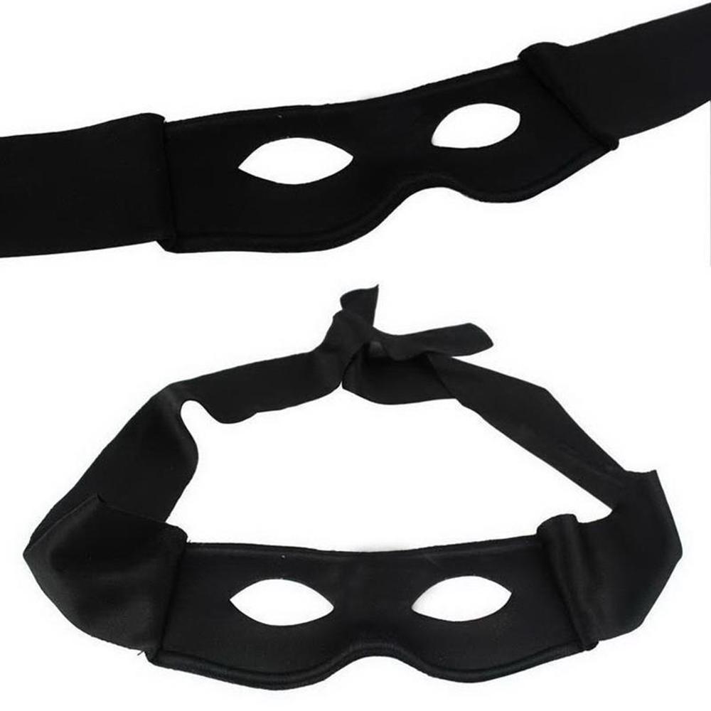 Masquerade Zorro Black Masked Eye Mask Venetian Super Hero Hallowmas
