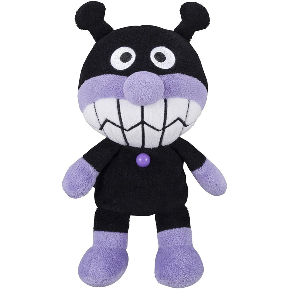 Anpanman Puri Chii Beans S Plus Baikinman Plush Toy Soft Stuffed Animal 20cm
