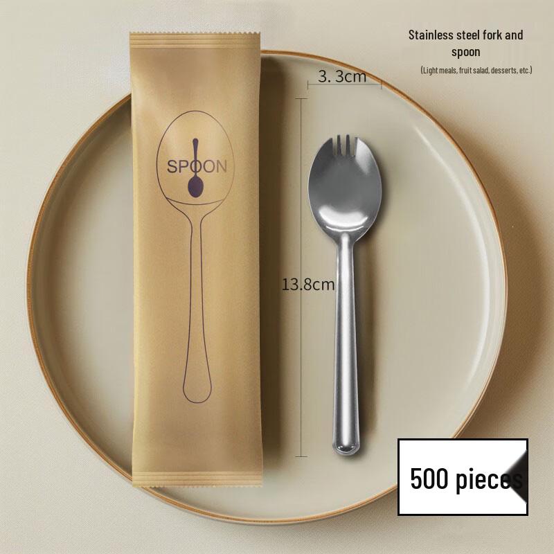 Eco-Friendly Disposable Sugarcane Pulp Fork Spoons