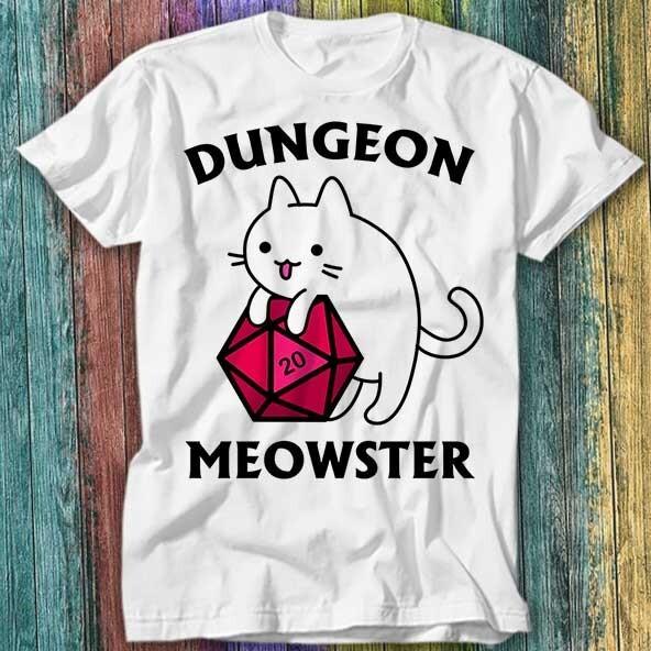 

Dungeon Meowster Dragons Monster DnD Guess I ll Die RPG T Shirt Top Tee 220 S