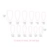24Pcs Lovely French Heart Love False Nails With Jelly Adhesive Detachable Fake Fingernails Full Cover Press On Nails