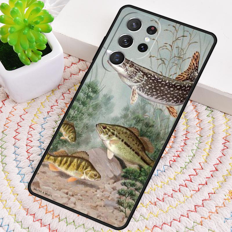 Carp Fishing Fish Print Phone Case for Samsung Galaxy Note 10 Pro S26 Ultra S23 S24 FE S25 S21 S22 PLUS Shockproof Cove