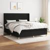 3132163 vidaXL Divan-lit Tapissier Avec Matelas Noir 160x200 Cm Tissu