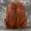 Dropshipping New Fashion Leather Backpack For Men Male Crazy Horse Leather Laptop Bagpack Travelling Men's Computer Bag Retro