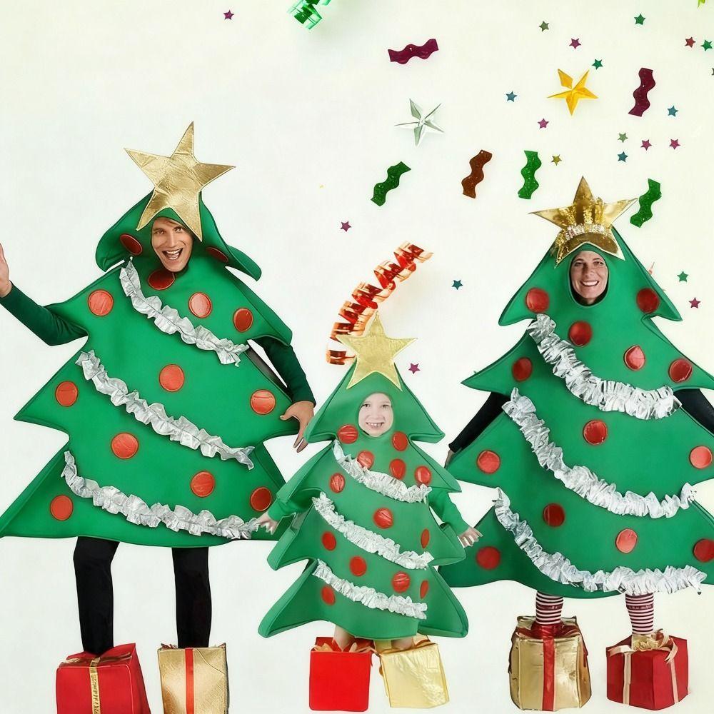 With Footwear Christmas Tree Suit Gift Shaped Shoes Christmas Carnival Costume Unisex Christmas