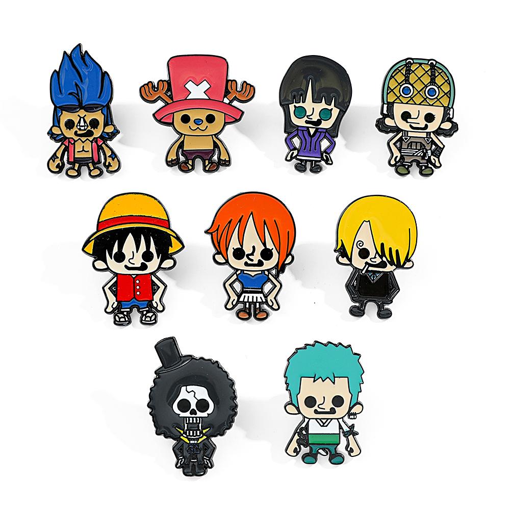 Anime ONE PIECE Roronoa Zoro Brooch Enamel Pin - Creative Hot Blooded Metal Badge for Backpack And Clothing Accessories
