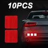 10Pc Car and motorcycle reflective sticker Safety Tape Anti Collision Warning Reflective Sticker for Automobile Trunk Decoration