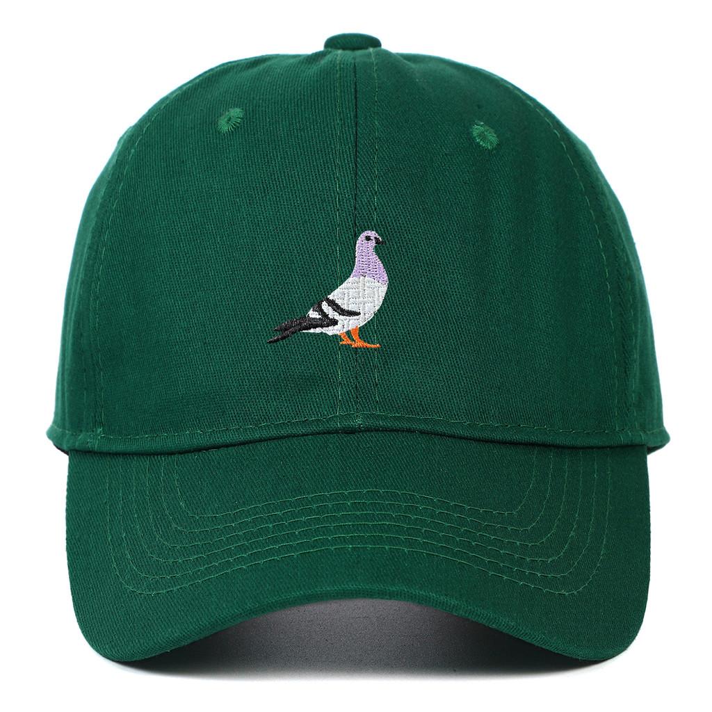 Pigeon Animal Pattern Cotton Baseball Hat With Curved Brim For Daily Use