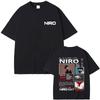 Rapper Niro OX7 Album Graphic T-shirt Unisex Women Hip Hop Fashion Pop Music T-shirts Male Casual Cotton Vintage T Shirt Streetwear