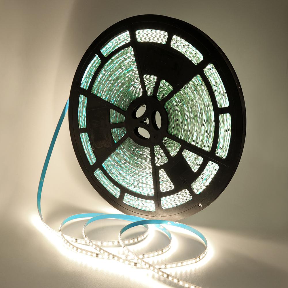 

Клейкая светодиодная лента 10 м 50 м AC 220 В 2835 120 светодиодов/м водонепроницаемая лента для домашнего декора 3000 К 4000 К 6000 К 5m 1 Roll