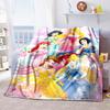 This exquisite 3D princess cartoon flannel blanket is suitable for beds, bedrooms, sofas, picnics, and can also be used as an ou