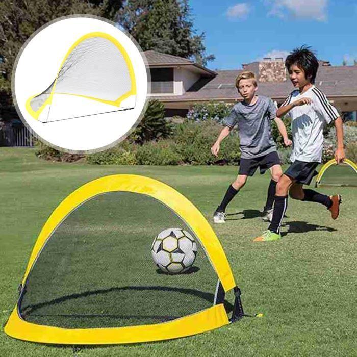 Mini-cage de football,Filet de but de Football pliant,1 ensemble,filet d'entraînement de Football,tente,jouets de - YELLOW[E706]