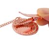Transparent Rose Gold Letter Baby Pacifier with Diamond Design and Chain Clip