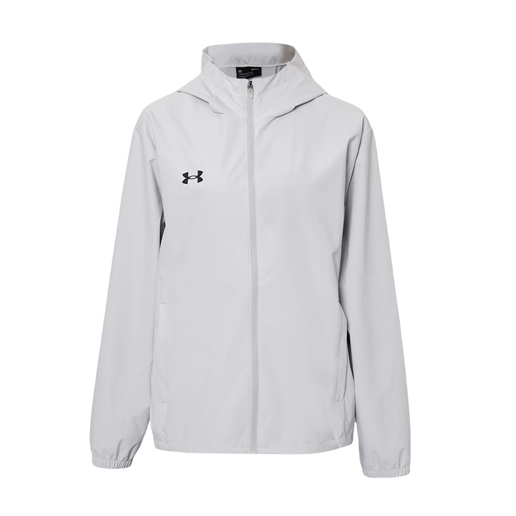 Under Armour Windproof Water-Repellent Solid Color Simple Sports Casual Hooded Long Sleeve Jacket Unisex Jacket Gray 25500401-009