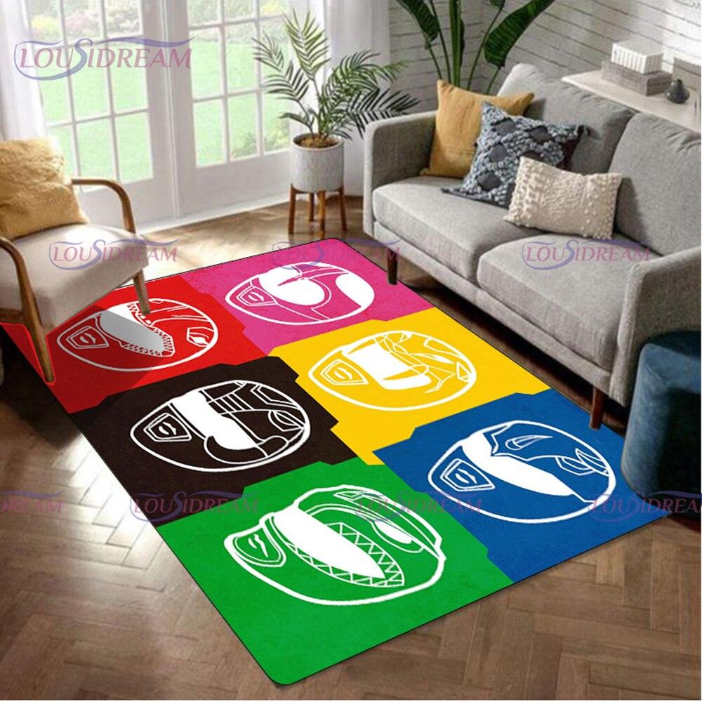 Area Dinosaur Power Popular Rangers Rug 3d Print Carpet Floor Mat Living Room Bedroom Decorate Large Area Carpet Kids Room Rug