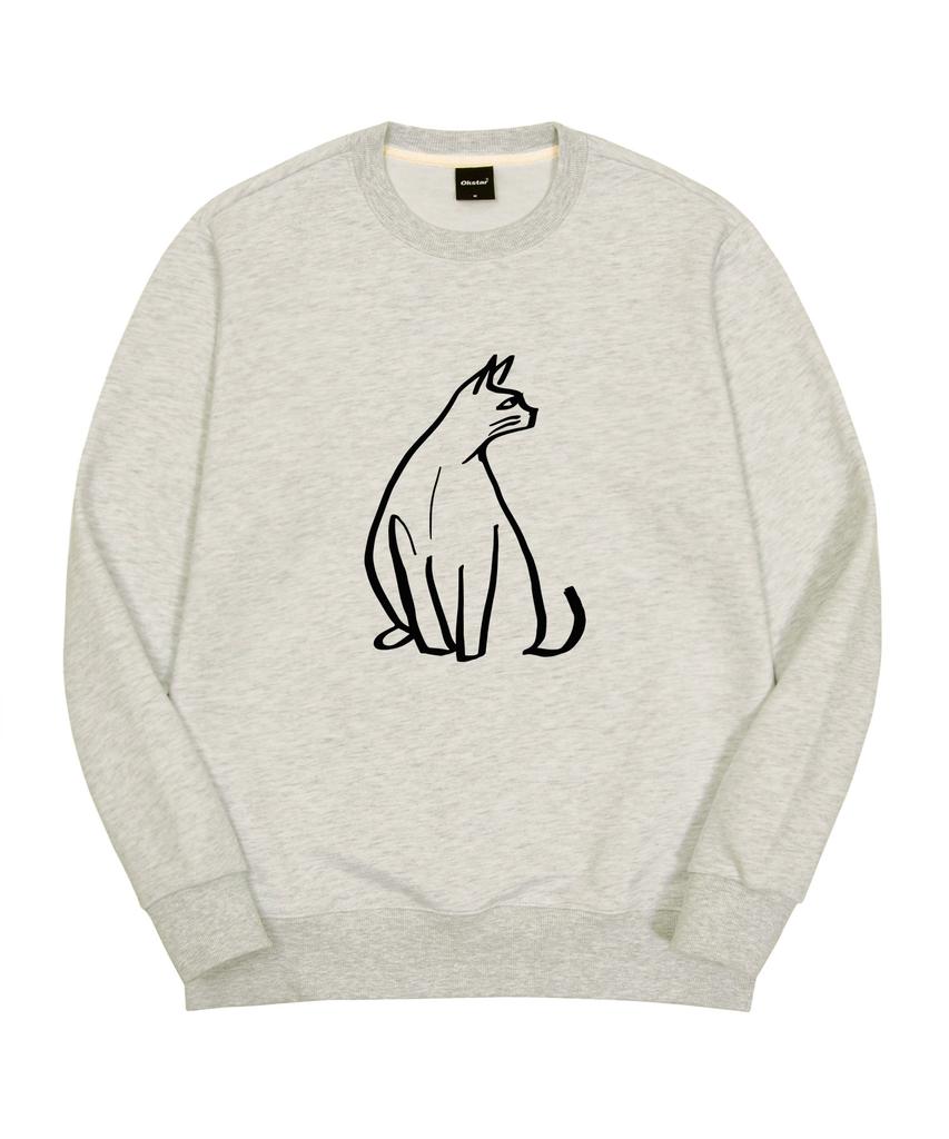 OKSTAR Drawing Cat Special Double-Sided Sweatshirt (Type A)