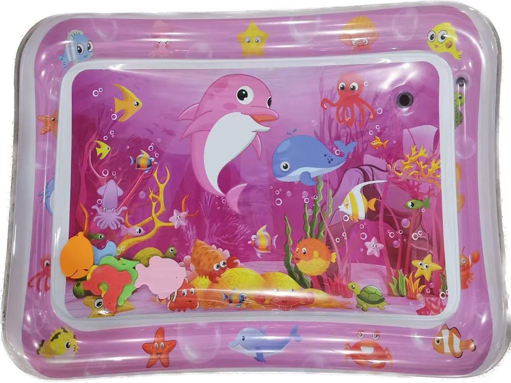 Inflatable Children's Water Play Mat with Music - Thickened Pat Mat Cushion for Babies
