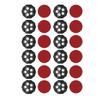 12pcs Swivel Wheel Self Adhesive 360 Degrees  Rotation High Load Bearing ABS Caster for Furniture Appliance