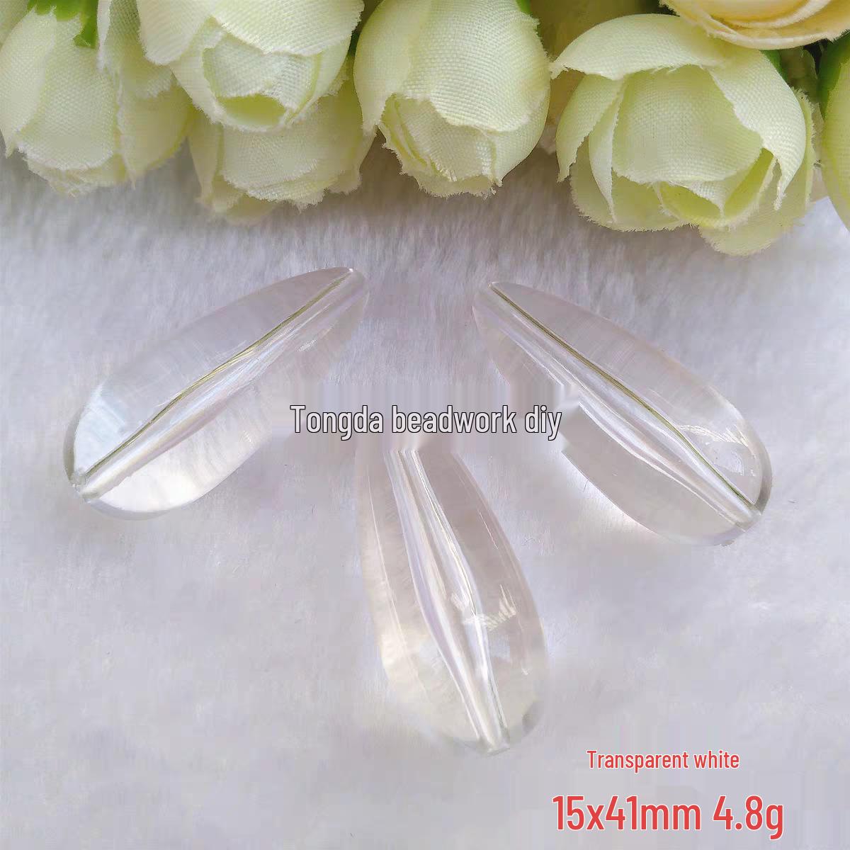 

Акриловые бусины в форме капель воды для DIY-украшений и ornaments для штор 14x41mm【1 pound ≈ 102 pieces】4.8 grams