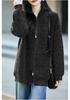 Women's Pure Wool Zipper Knit Cardigan - Long Sleeve, Soft, Warm, Solid Color for Autumn/Winter