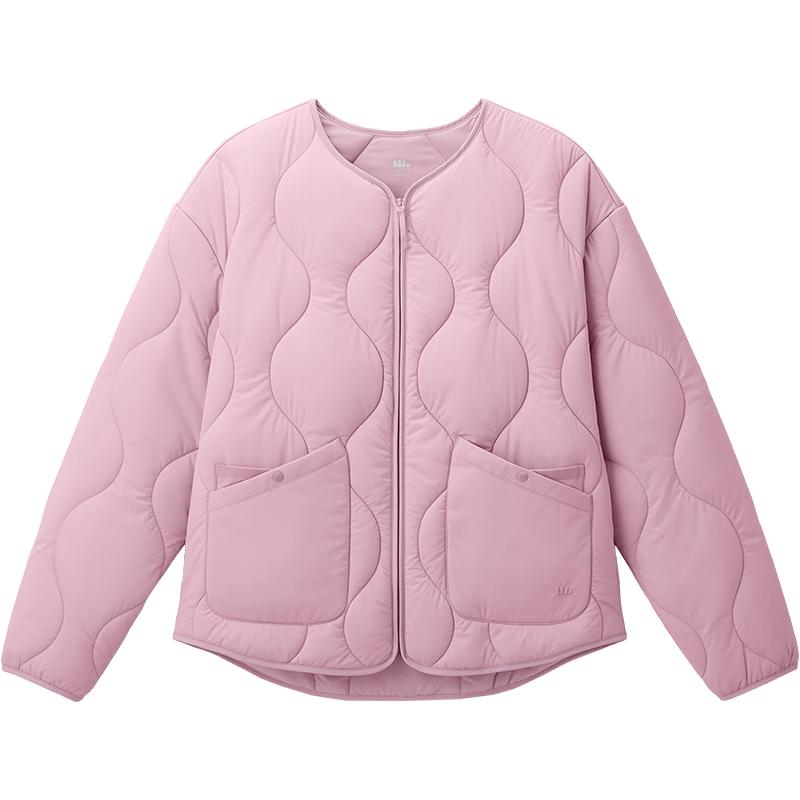 

Beneunder Women s Round Neck Air-Floss Padded Jacket M