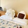 For Girlfriend Cartoonish Sweet Dumpling Expression Plushie Figure Lounger Room Headboard Headrest Cushion Plushy Item Present