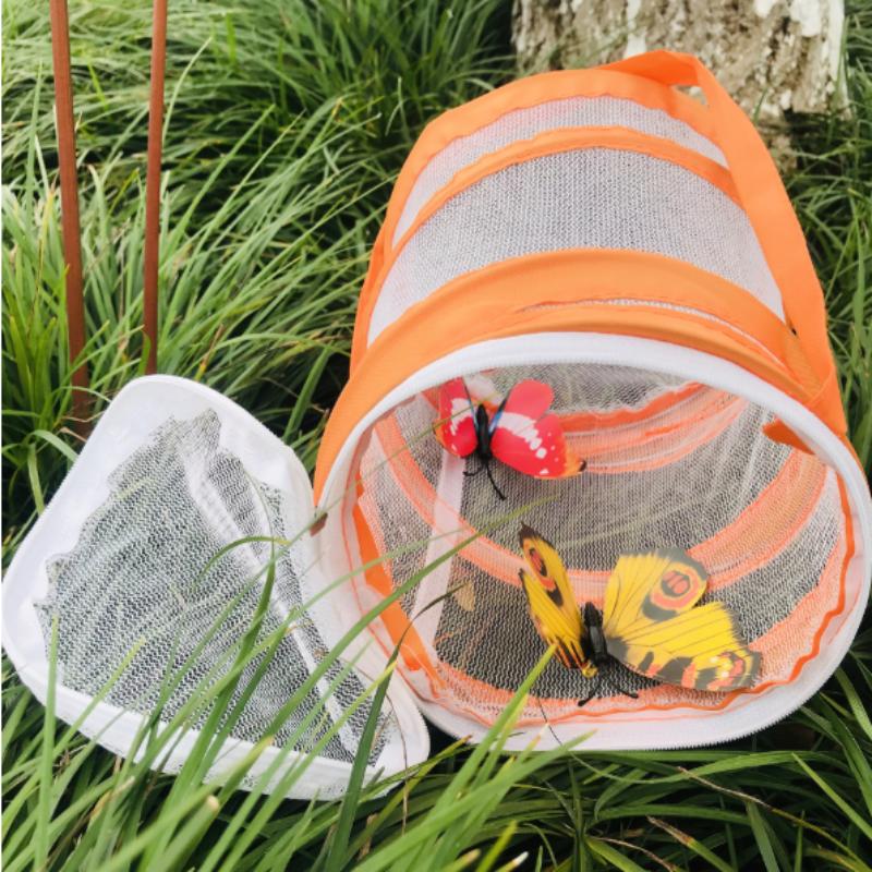 Portable Collapsible Butterfly Habitat Mesh Cage Ventilated Educational Insect Bug Net Breathable Butterfly Net Classroom
