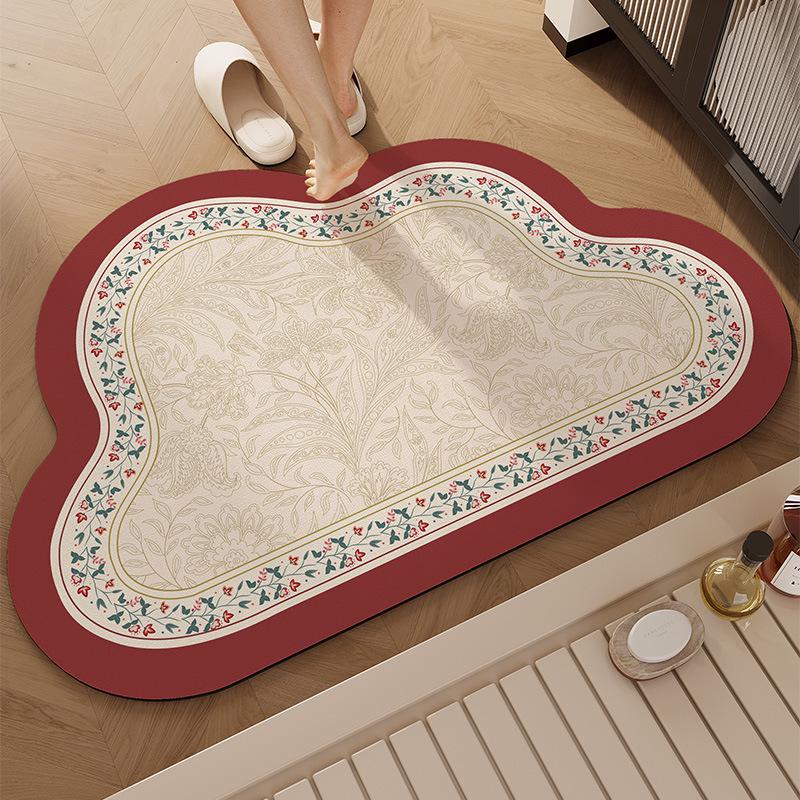 

Высококачественный неровный нескользящий коврик для ванной из диатомовой земли - Водопоглощающий, быстросохнущий коврик для ног 40*60cm (Thin 2.5mm Tech Fabric)