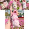 Sakura Season Cat Bear Rabbit Plush Animal Keychain With Soft Plush Material For Gift Giving