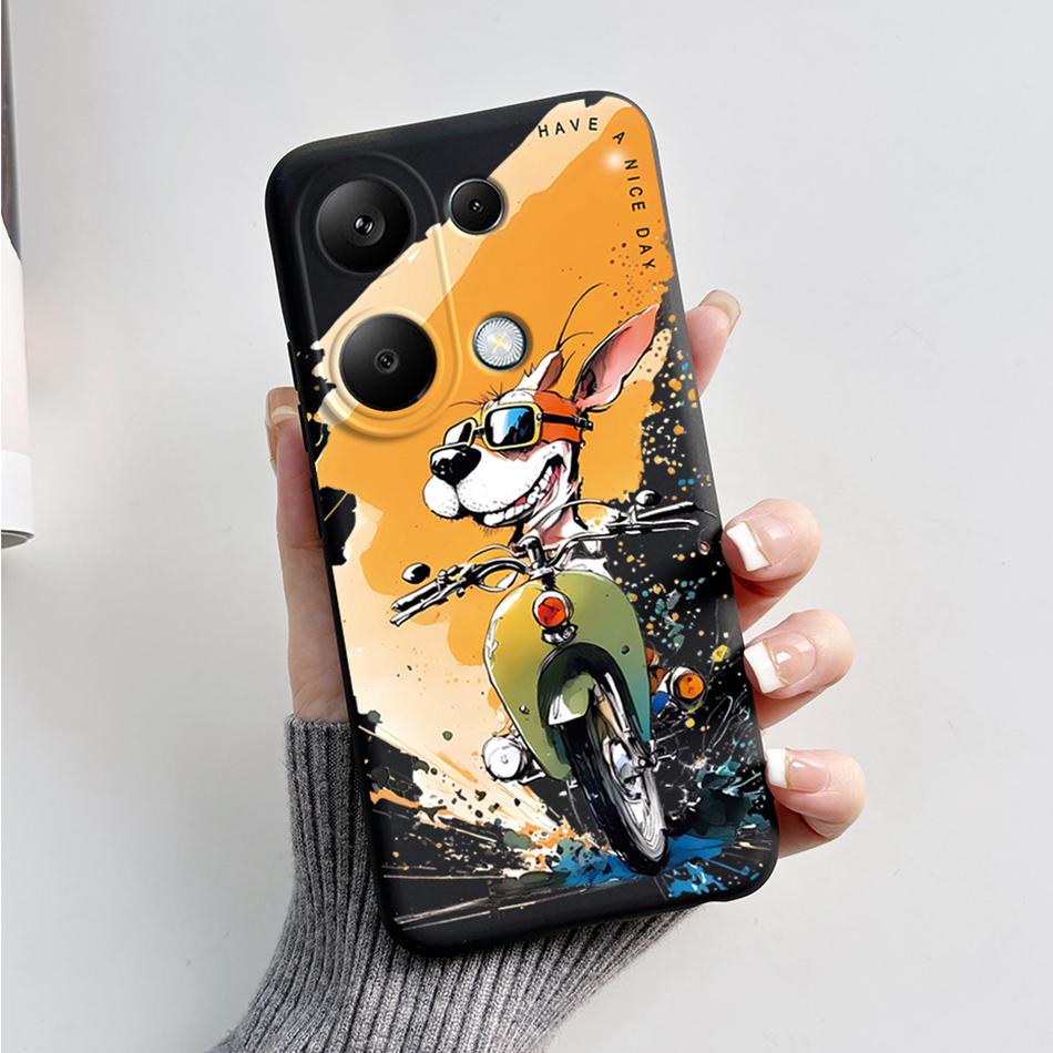 For Poco M6 Pro 4G Case Silicon Cover Soft Bumper for Xiaomi Poco M6 Pro M6Pro 4G Global Phone Cases M 6 Pro Cartoon TPU Shells