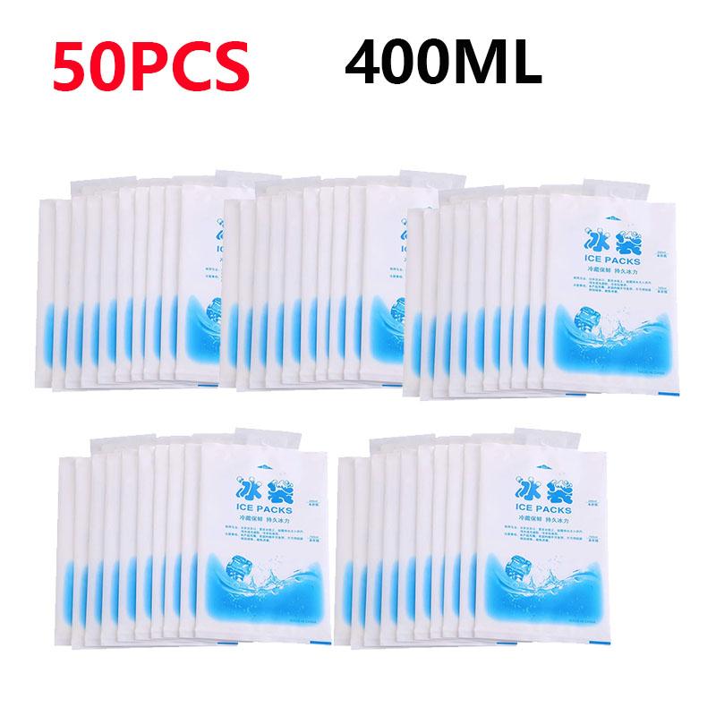 50PC Gel Ice Packs Reusable Cold Compress Packs for Injuries Pain Relief Safe Eco-Friendly Hot and Cold Gel Packs Beer Cooler
