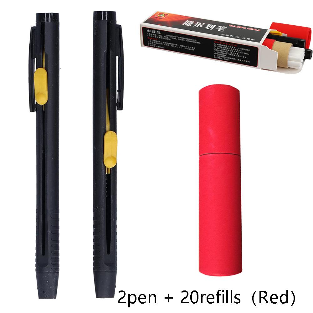 Tailors Invisible Chalk Pencil Patchwork Disappearing Fabric Marker Pens for DIY Craft Sewing Marking Chalk Sewing Accessories