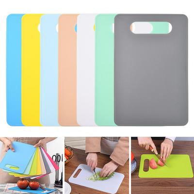 Non-slip Cutting Board Plastic Cutting Boards with Grooves Color-coded Mini Chopping Boards for Fruits Vegetables