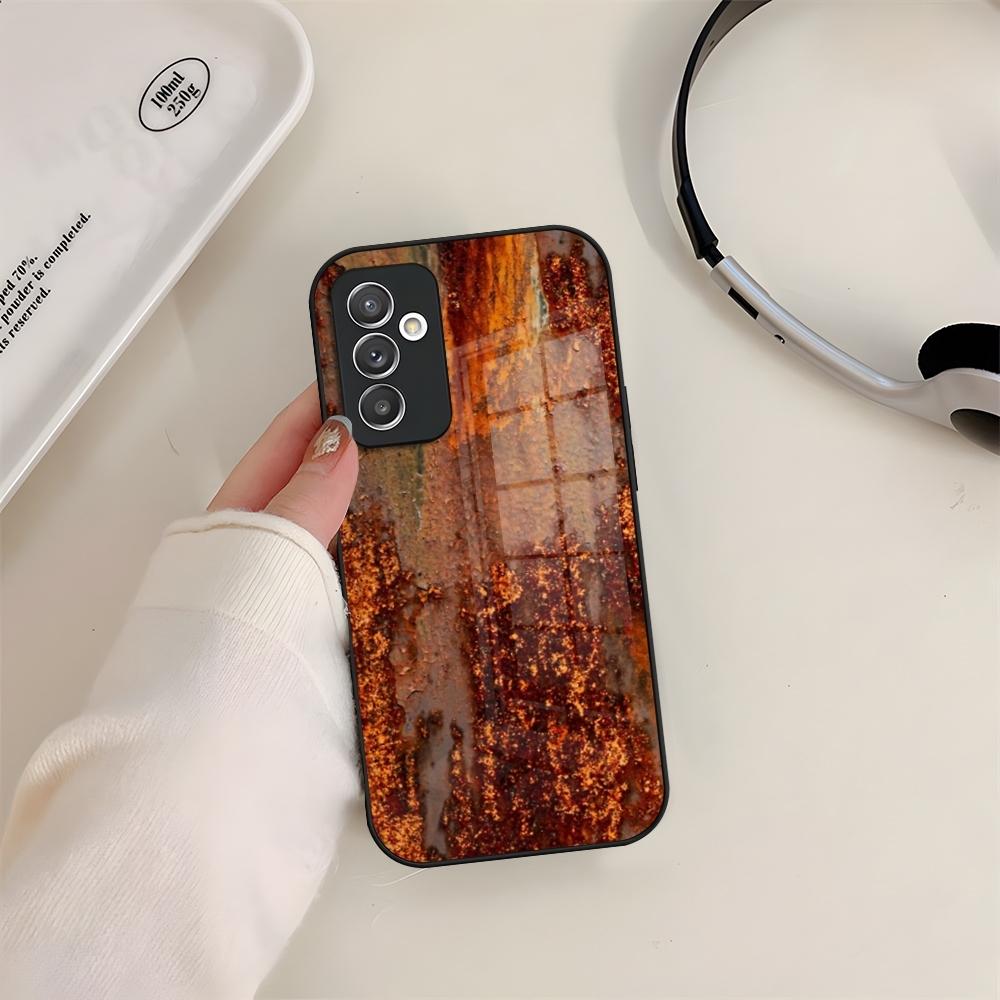 Phone Case Glass For Samsung S24 S26 S23 S20 S25 S21 S22 Ultra Fe Plus A05 A06 A16 A26 A36 A56 Coque Vintage Industrial Style Ru