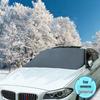 Pare-soleil de voiture imperméable Tissu argenté Couverture pour neige et pare-brise.