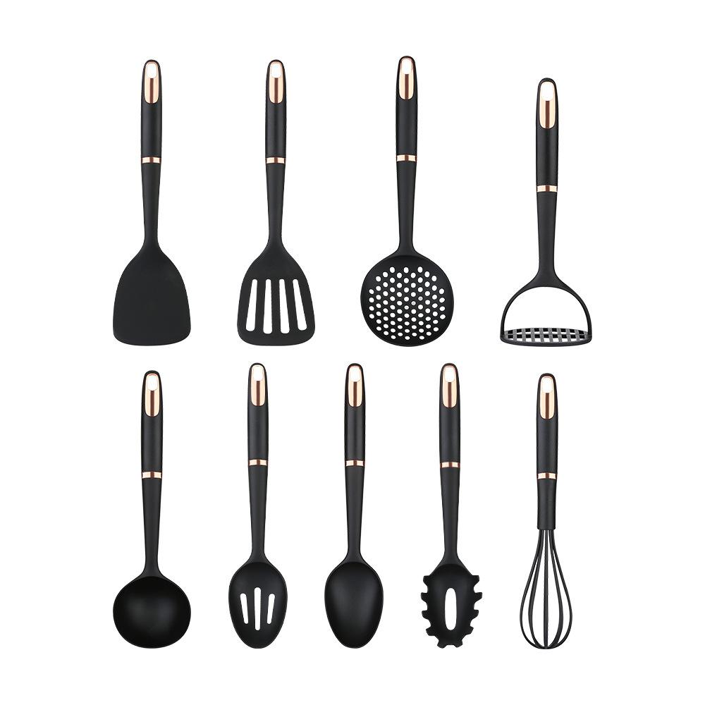 Cooking Nylon Kitchenware Set Non-stick Pan Special High Temperature Resistant Cooking Shovel Spoon Egg Beater Kitchen Supplies
