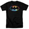 Batman Tie Dye Batman Logo T Shirt Licensed Comic Book Tee Black