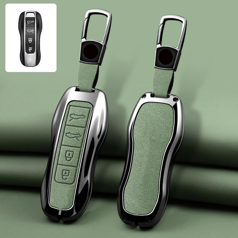 Zinc Alloy Leather Car Key Case For Porsche Panamera Cayenne 971 911 970 981 991 9Ya Macan Boxste Protecticve Case Key Case